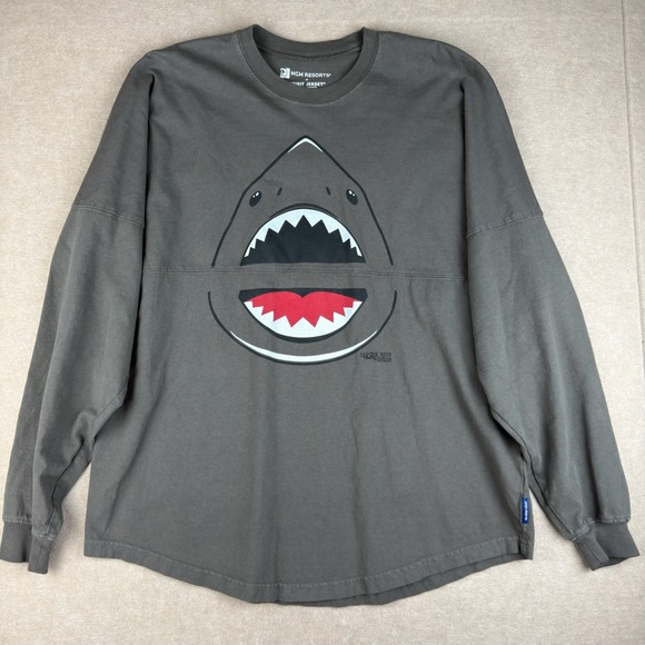 Spirit Jersey Shark Reef Shirt Mens S Gray Bite Me Shark‎ Graphic MGM Aquarium